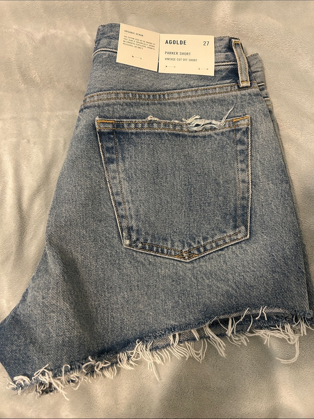 NWT Agolde Parker Denim Shorts